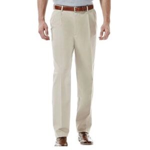 Haggar Men's Straight Fit Stretch Soft Chino Dress Pants - NWT